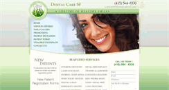 Desktop Screenshot of dentalsf.com