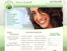 Tablet Screenshot of dentalsf.com